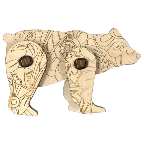 DIY Wooden Coloring Kit - Bear