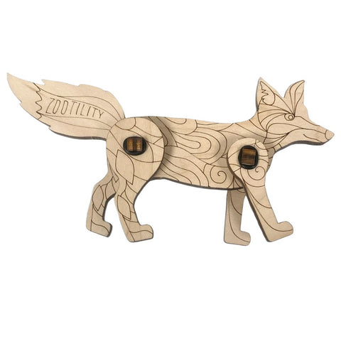 DIY Wooden Coloring Kit - Fox