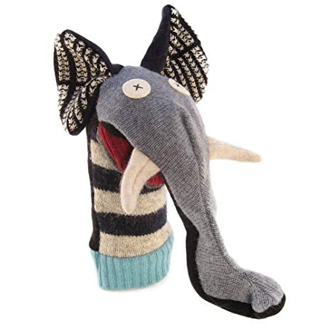 Recycled Wool Puppet - Elephant