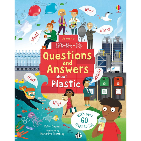 Usborne Lift-The-Flap Questions and Answers Book About Plastic