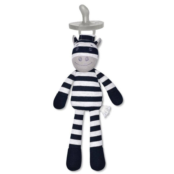 Organic Pacifier Buddies Ziggy Zebra
