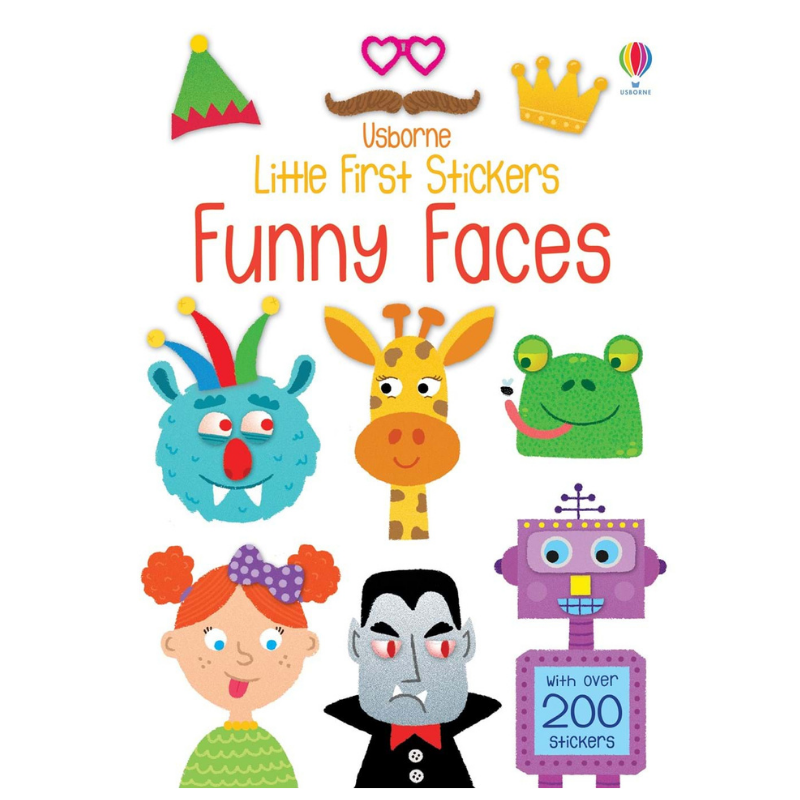 Usborne Little Sticker Book Funny Faces