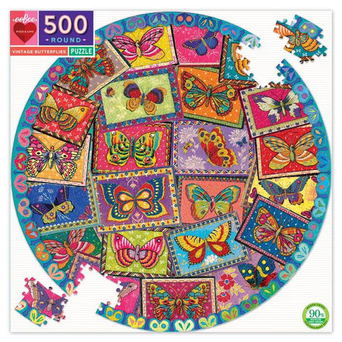 500 Piece Puzzle - Vintage Butterflies