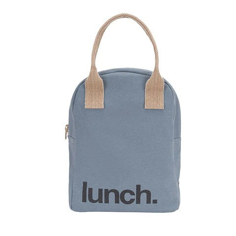 Zipper Lunch Bag - Lunch Blue