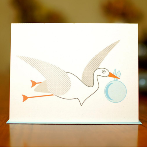 New Baby Card - Speedy Stork