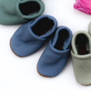 Leather Baby Shoes - Denim Loafer