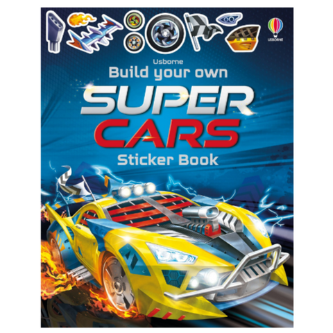 Usborne Build Your Own Sticker Book Supercars