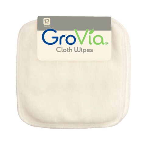 GroVia Cloth Wipes - White