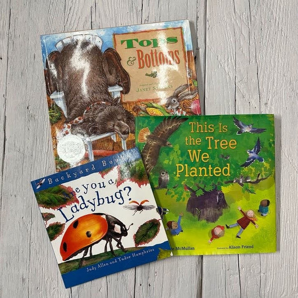 Gently Used Book Bundle: Are You A Ladybug, This is the Tree We Planted & Tops & Bottoms