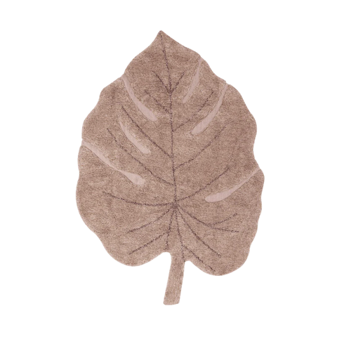 Washable Rug - Monstera Leaf Vintage Nude