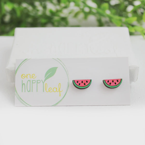 Stud Earrings - Watermelon