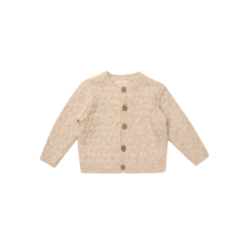 Quincy Mae Knit Cardigan - Shell Autumn Winter 2023