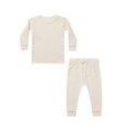 Quincy Mae Waffle Top & Pant Set - Natural Autumn Winter 2023