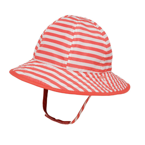 Infant Bucket Hat Coral Stripe