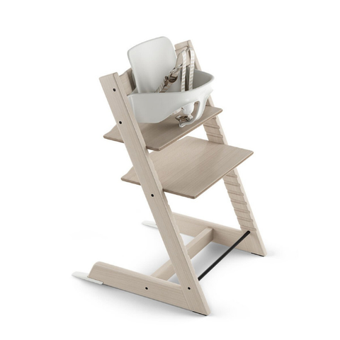stokke tripp trapp chair and baby set bundle in whitewash