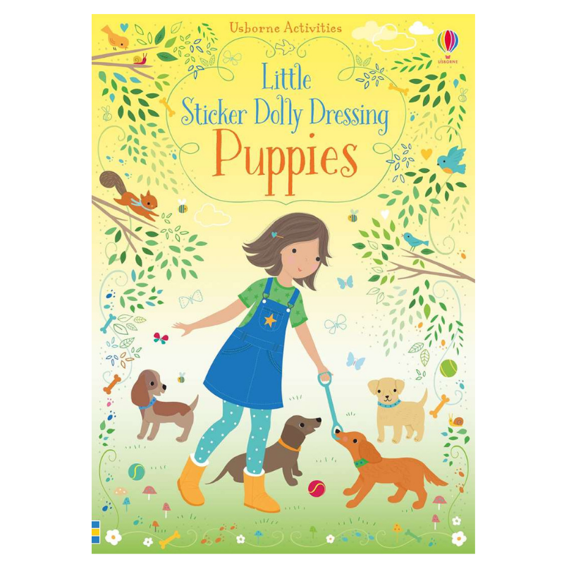 Usborne Little Sticker Dolly Dressing Book Puppies