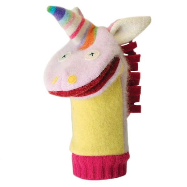Recycled Wool Puppet - Unicorn