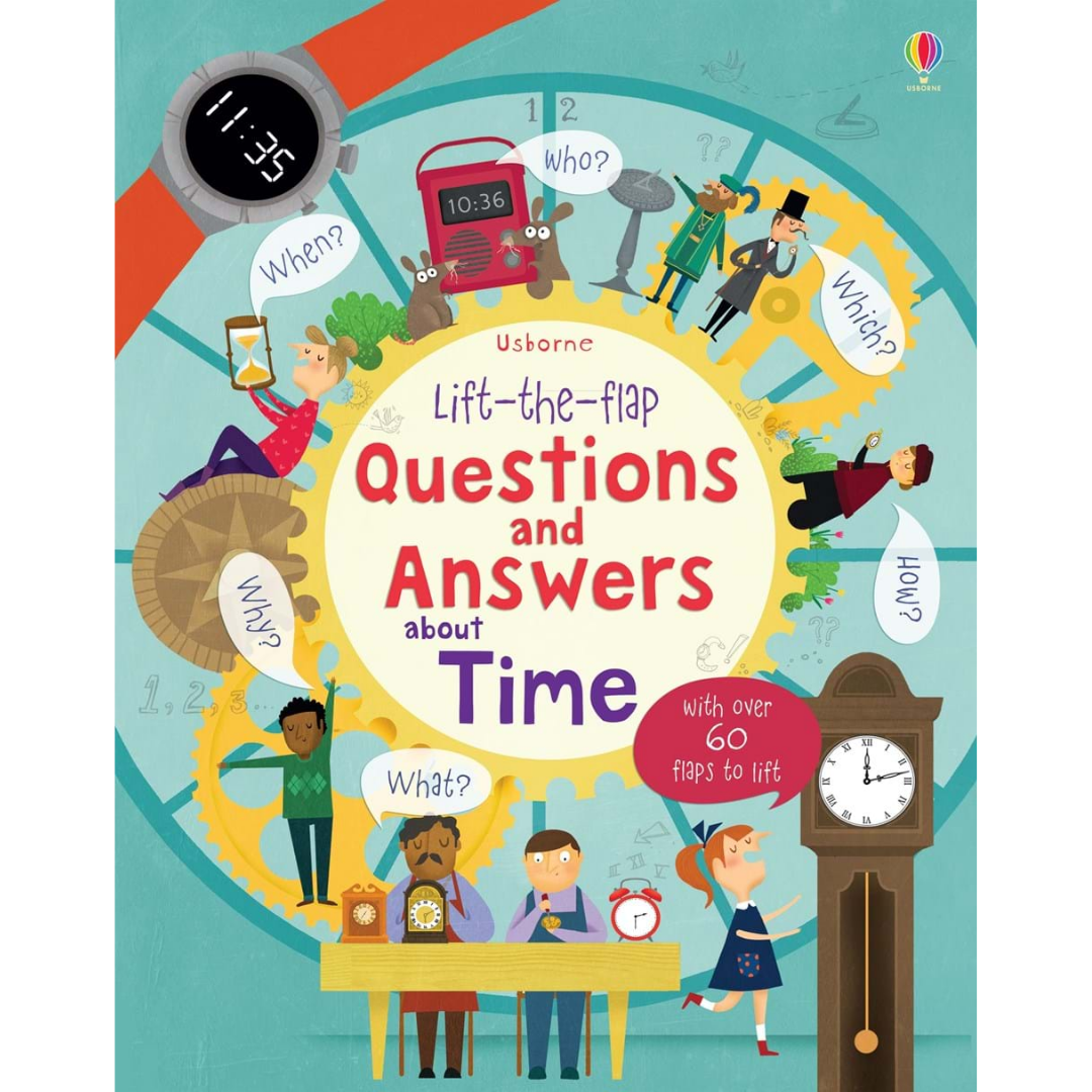 Usborne Lift-The-Flap Questions and Answers Book About Time