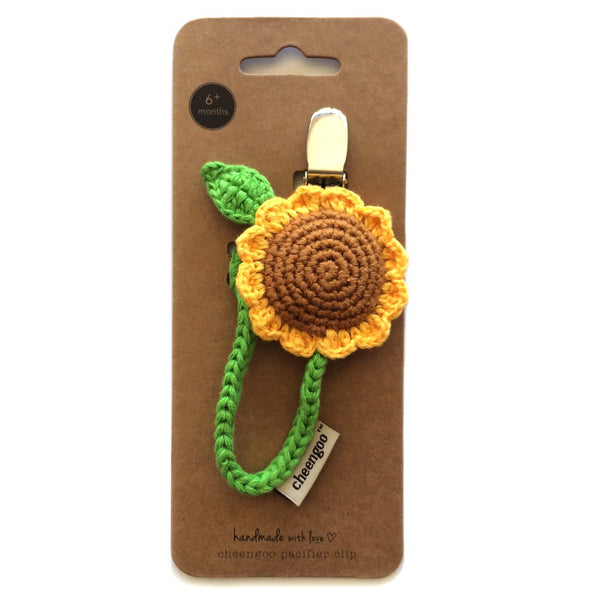 Pacifier Clip - Sunflower