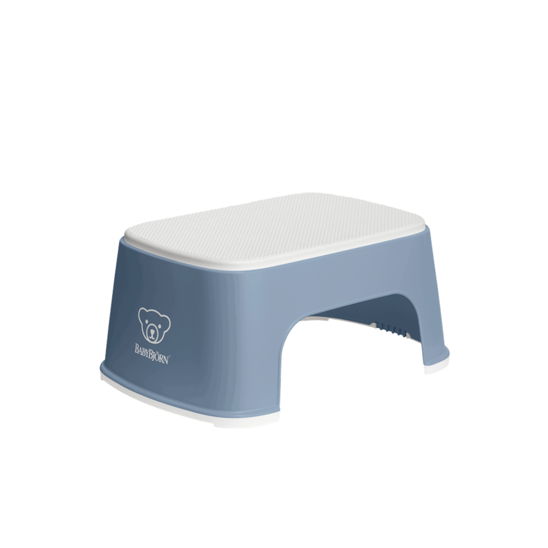Step Stool - Deep Blue and White