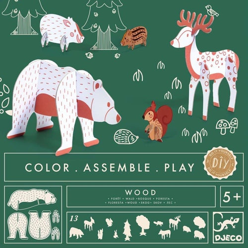 Color. Assemble. Play. - Wood
