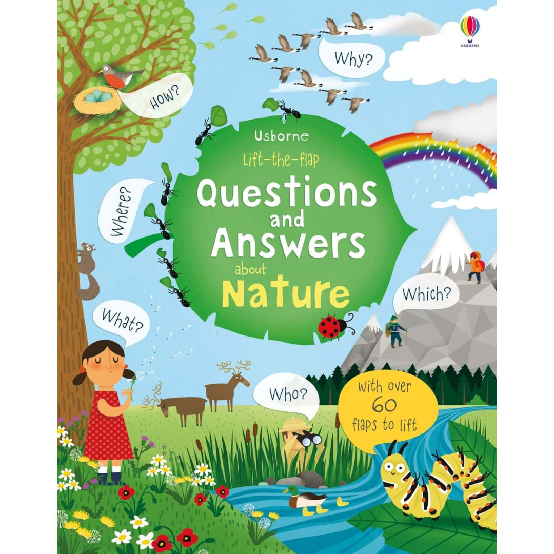 Usborne Lift-The-Flap Questions and Answers Book About Nature