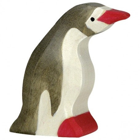 Holztiger Penguin Head Raised