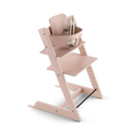 stokke tripp trapp chair and baby set bundle in serene pink