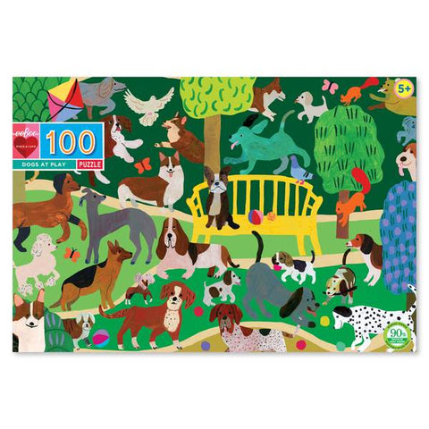 100 Piece Puzzle - Dogs at Play