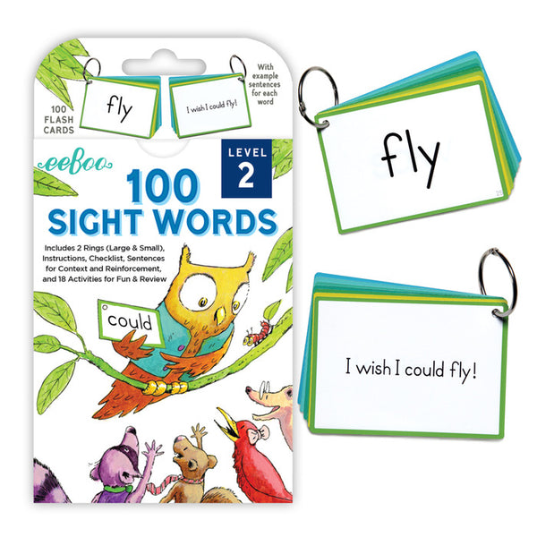 100 Sight Words Level 2 Flash Cards
