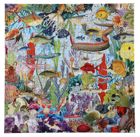 1000 Piece Puzzle - Gems and Fishes