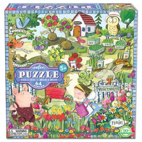 64 Piece Puzzle - Growing a Garden