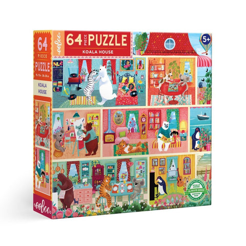 64 Piece Puzzle - Koala House