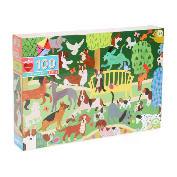 100 Piece Puzzle - Dogs at Play