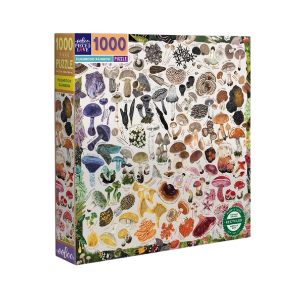 Eeboo Rainbow Mushroom 1000 Piece Puzzle
