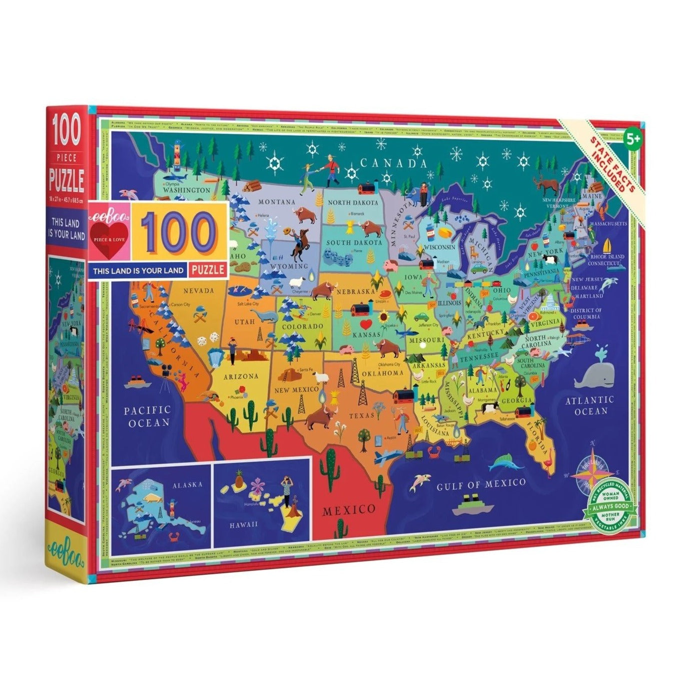 100 Piece Puzzle - This Land is Your Land