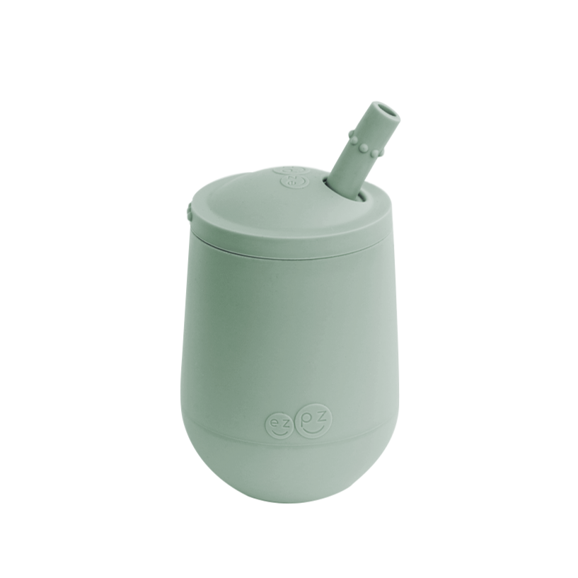 Mini Cup + Straw - Sage