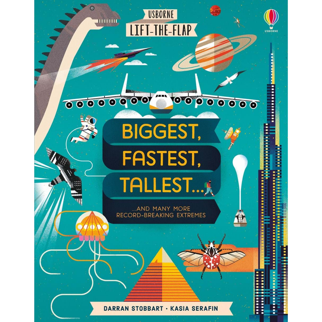 Usborne Advanced Lift-The-Flap Book Biggest, Fastest, Tallest...