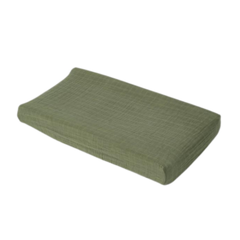 Muslin Changing Pad Cover Fern