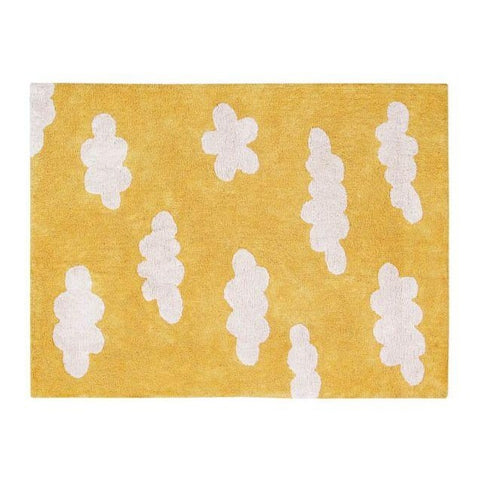 Washable Rug - Clouds (Mustard)