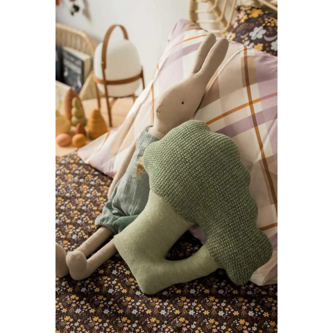 Knitted Cushion - Brucy the Broccoli
