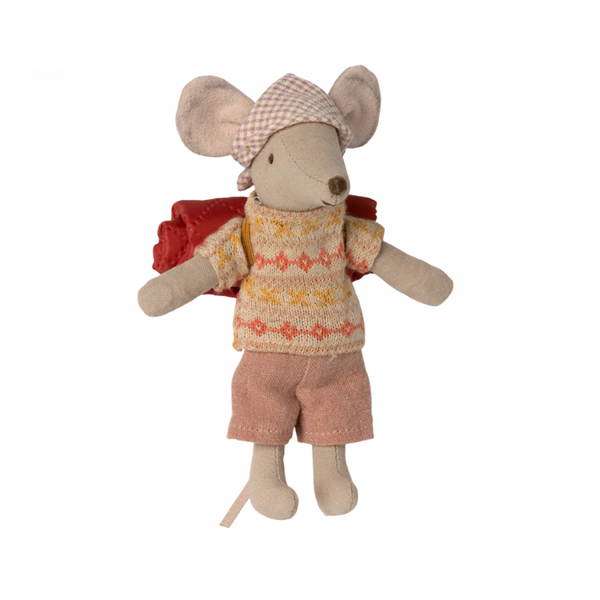 Maileg Hiker Mouse - Big Sister, Sweater