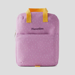 planet box lunch tote bag in pansy dashes