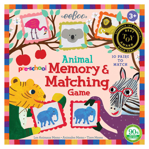 Preschool Animal Memory and Matching Game