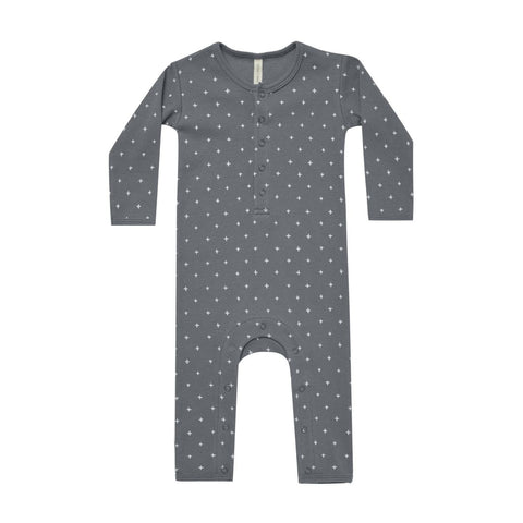quincy mae ribbed baby jumpsuit in criss cross