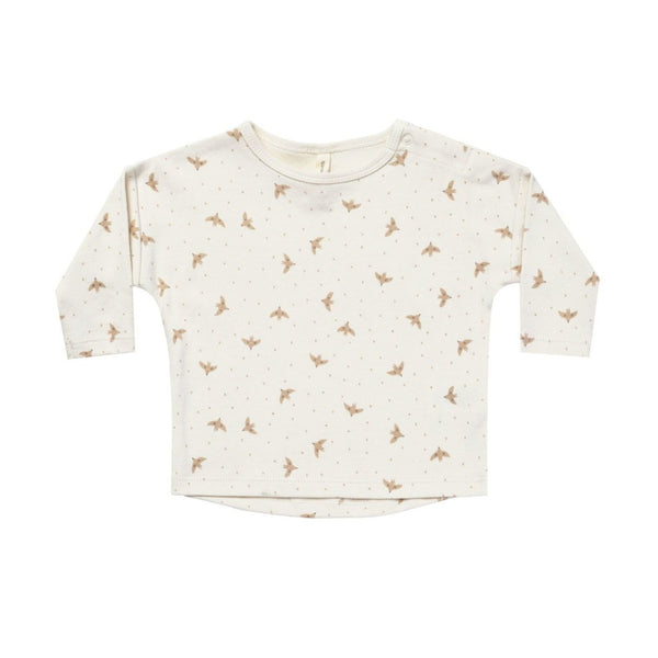 quincy mae long sleeve tee in doves