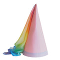 100% Silk Princess Hat for Dress-Up, Pink/Rainbow