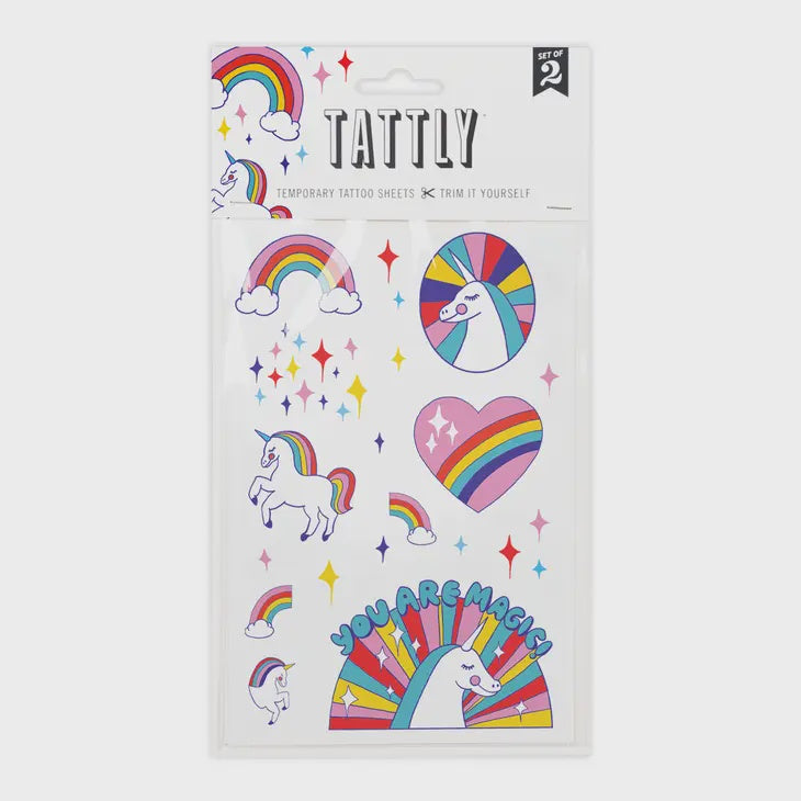 Temporary Tattoos - Rainbow Unicorns