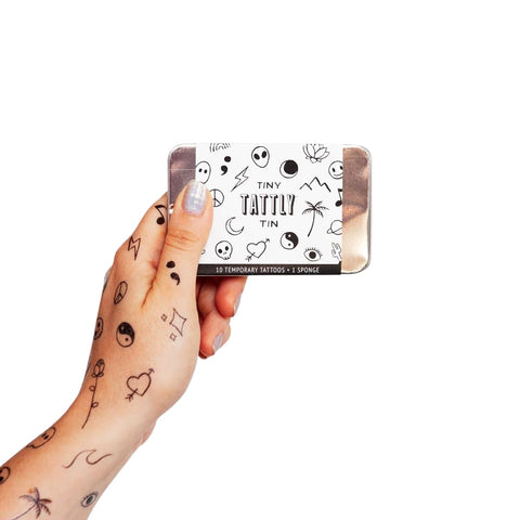 Tiny Temporary Tattoo Tins - Flash Art