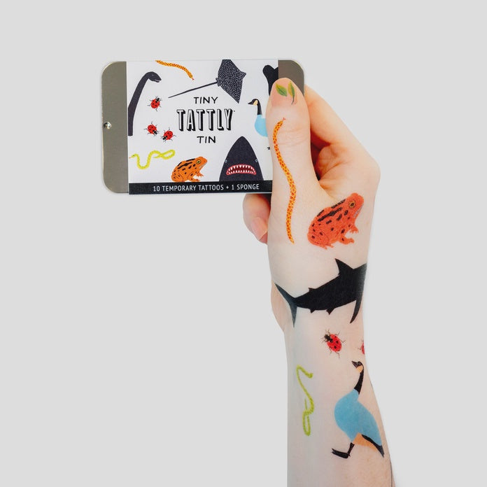 Tiny Temporary Tattoo Tin - Animal